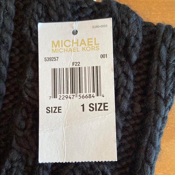 Michael Kors Black Knit Headband - Picture 4 of 4